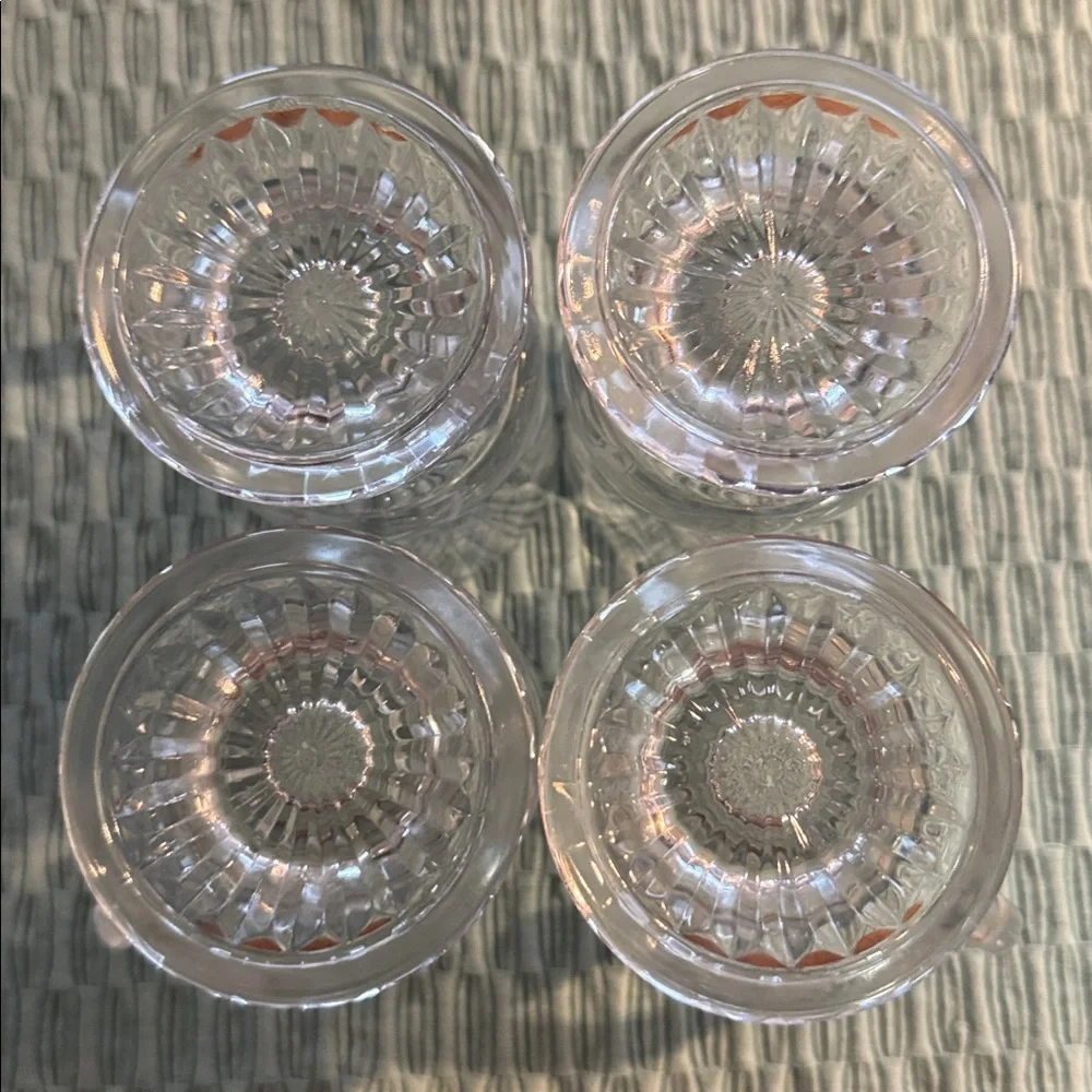 Vintage Princess House Heritage Irish Pedestal coffee mugs cups - set of 4